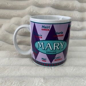 Custom Purple and White Mary Mug